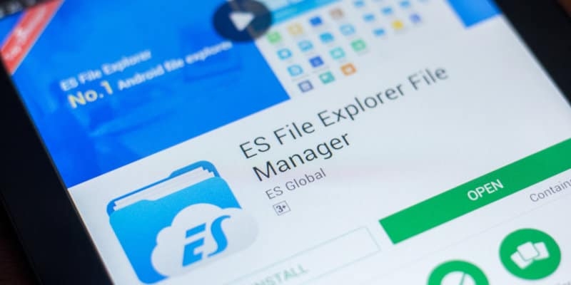 Avisar sobre o uso do ES File Explorer