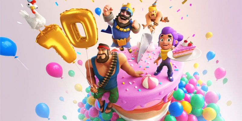 Clash Royale comemora 10 anos de seus criadores